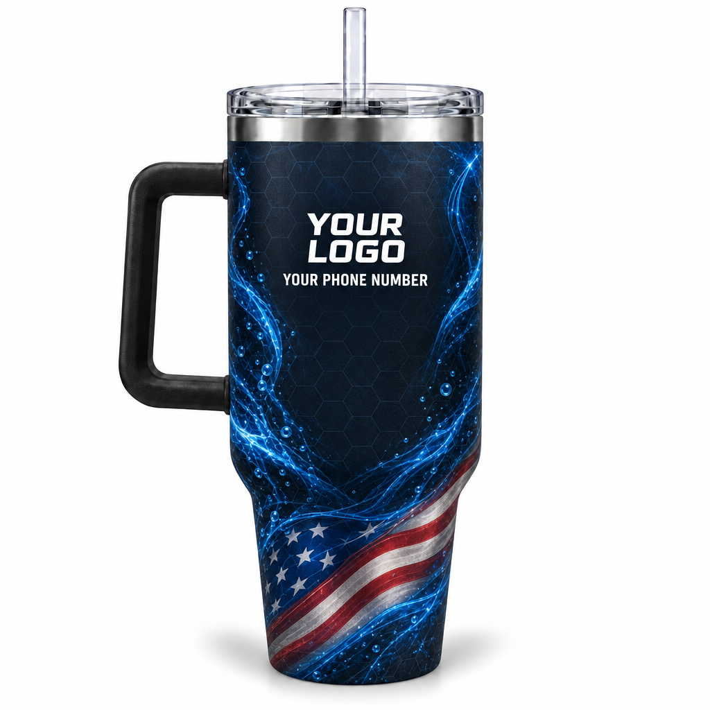 PLN023 personalized tumbler 40oz back product mockup