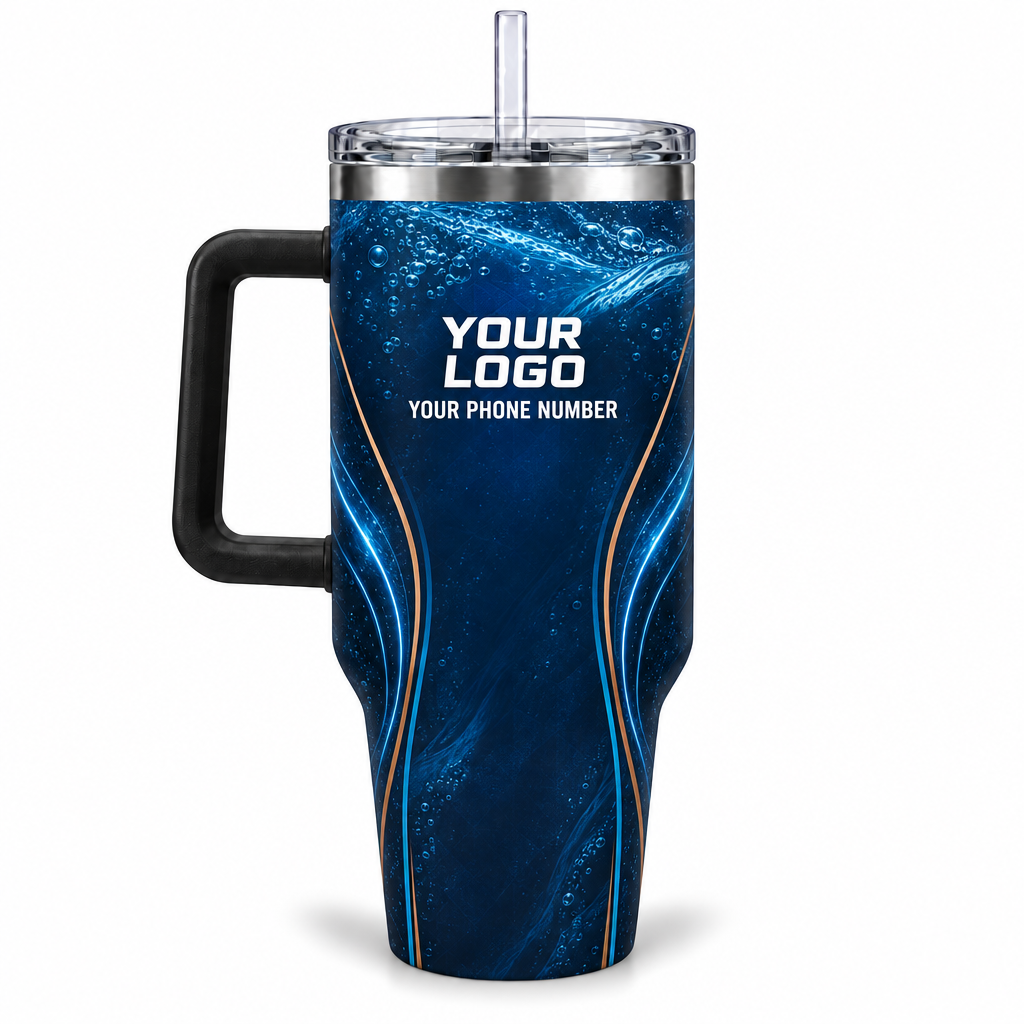 PLN029 personalized tumbler 40oz back product mockup