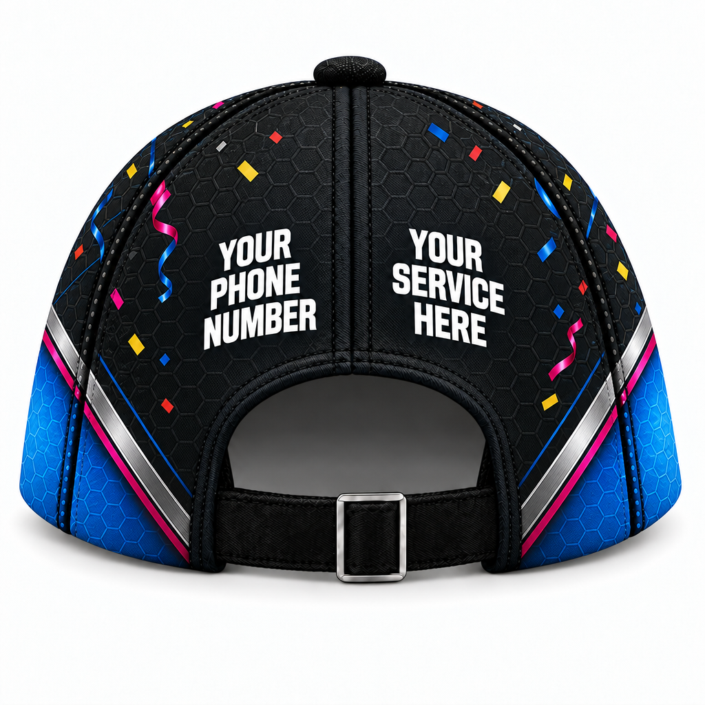 PRN004 personalized cap back product mockup