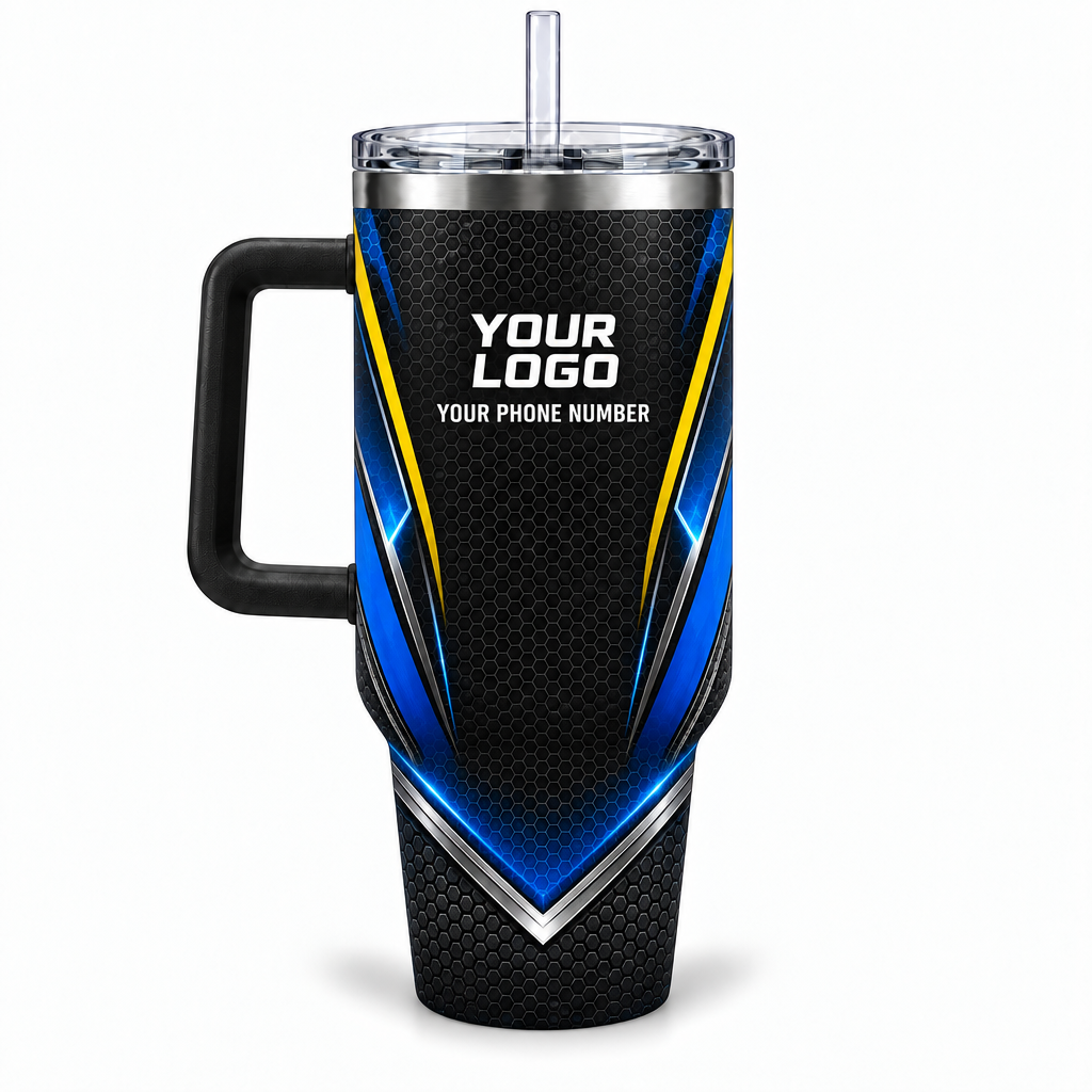 PRN005 personalized tumbler 40oz back product mockup
