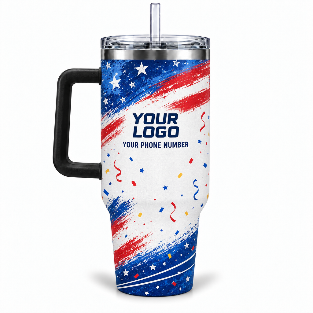 PRN006 personalized tumbler 40oz back product mockup
