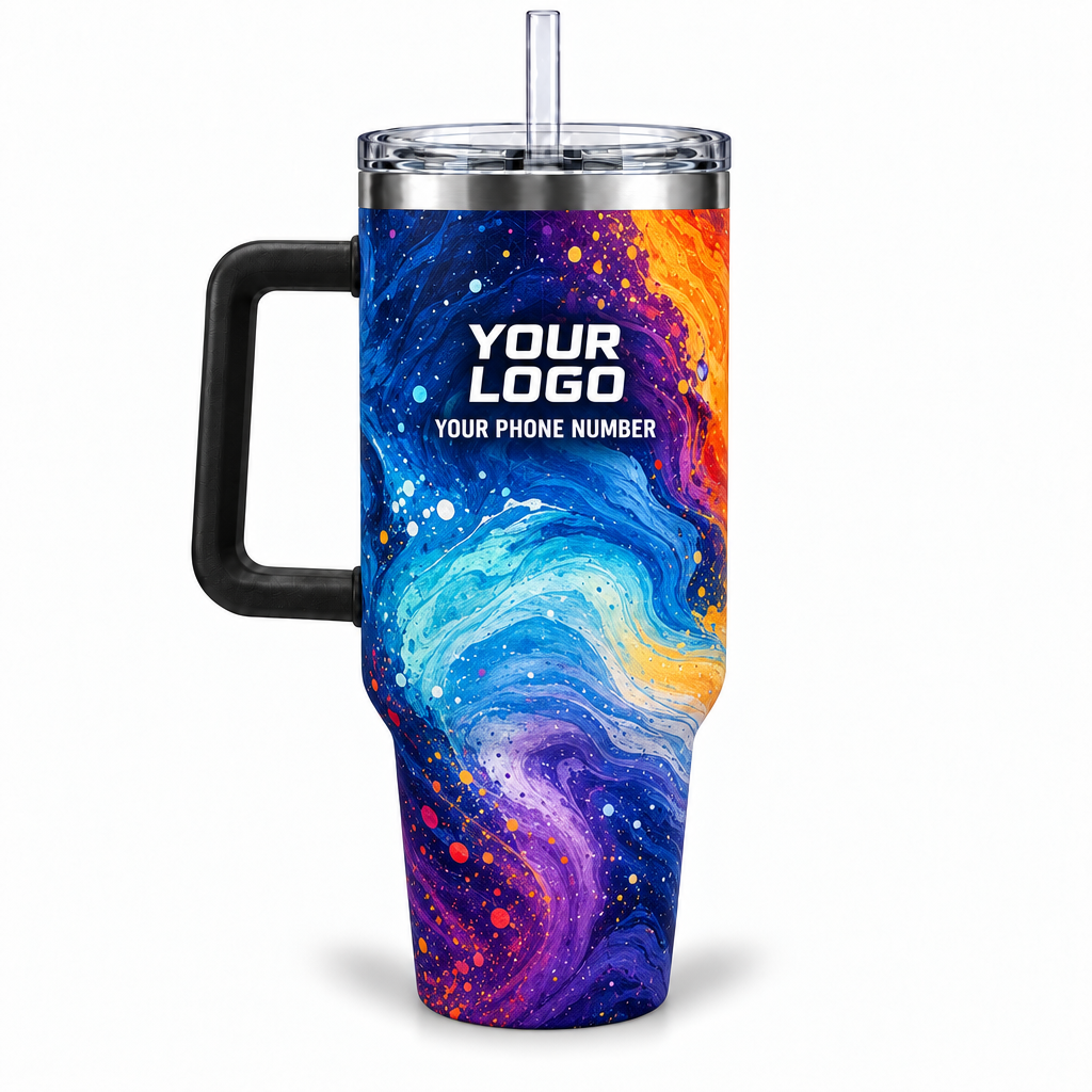 PRN010 personalized tumbler 40oz back product mockup