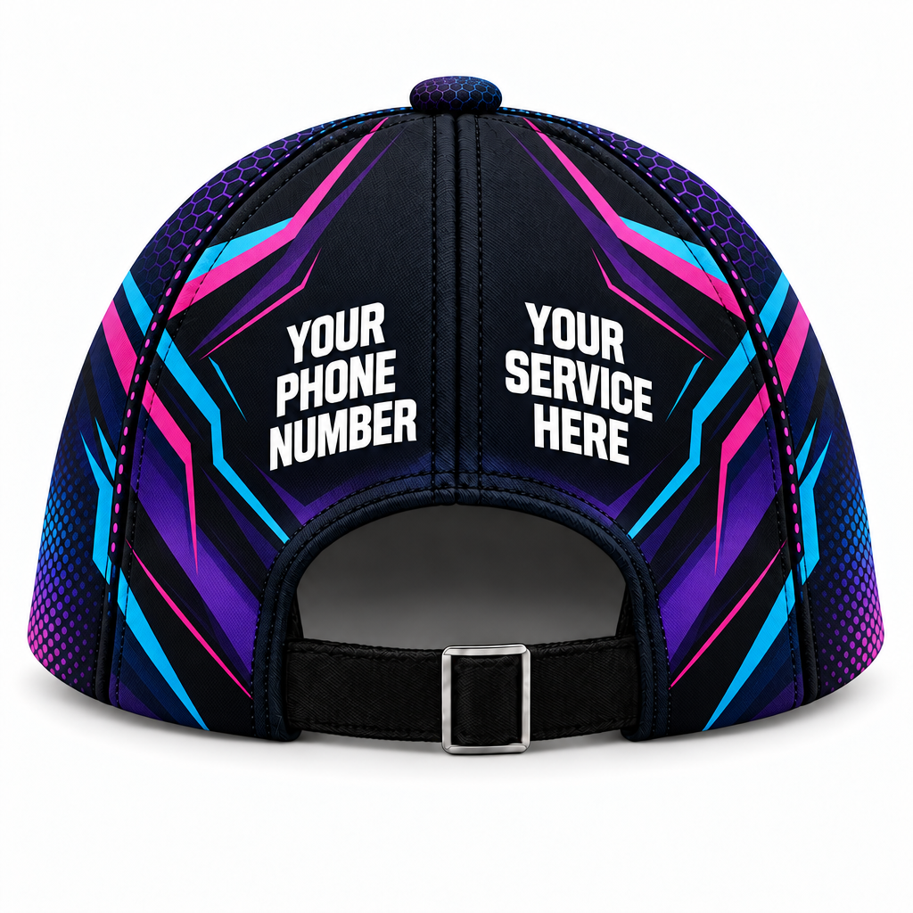 PRN012 personalized cap back product mockup