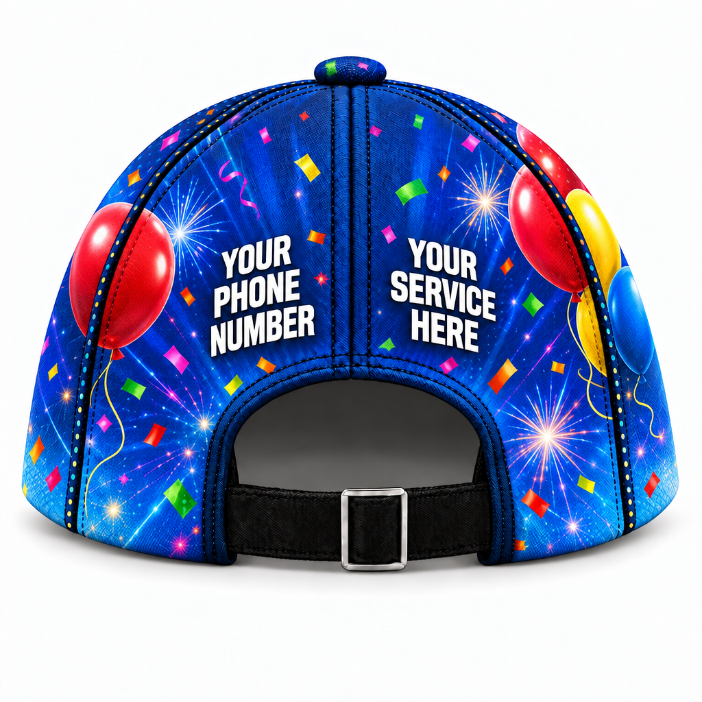 PRN013 personalized cap back product mockup