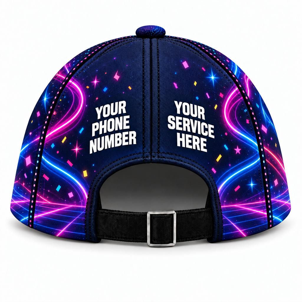 PRN014 personalized cap back product mockup