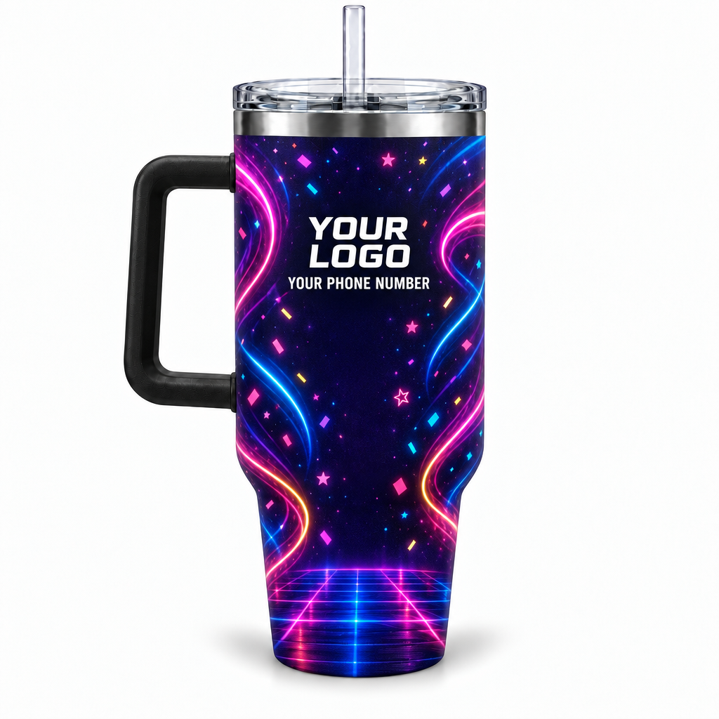 PRN014 personalized tumbler 40oz back product mockup