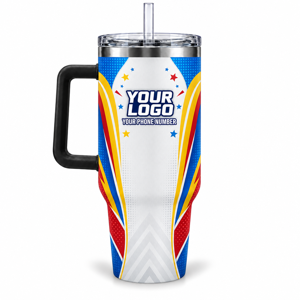 PRN015 personalized tumbler 40oz back product mockup