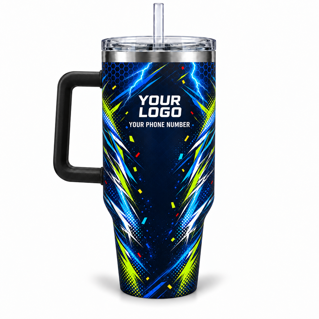 PRN018 personalized tumbler 40oz back product mockup