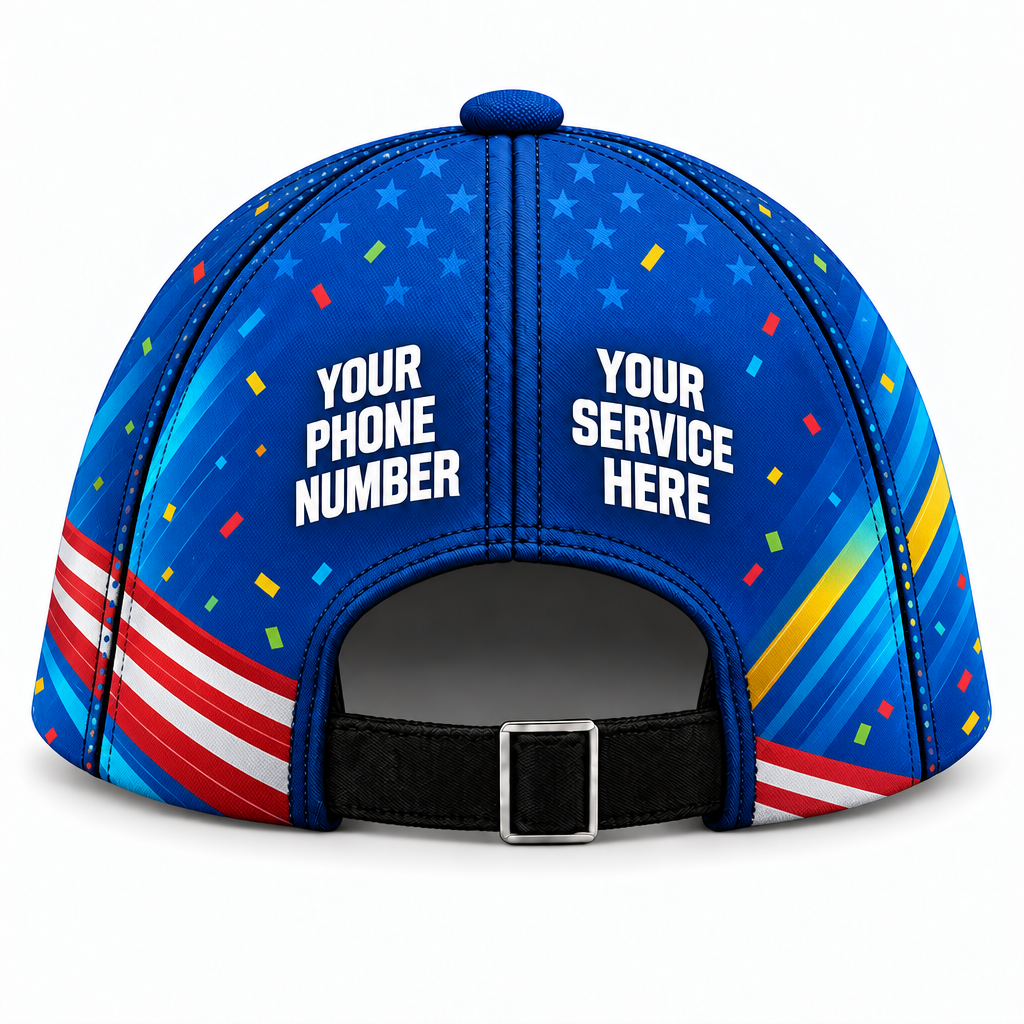 PRN021 personalized cap back product mockup