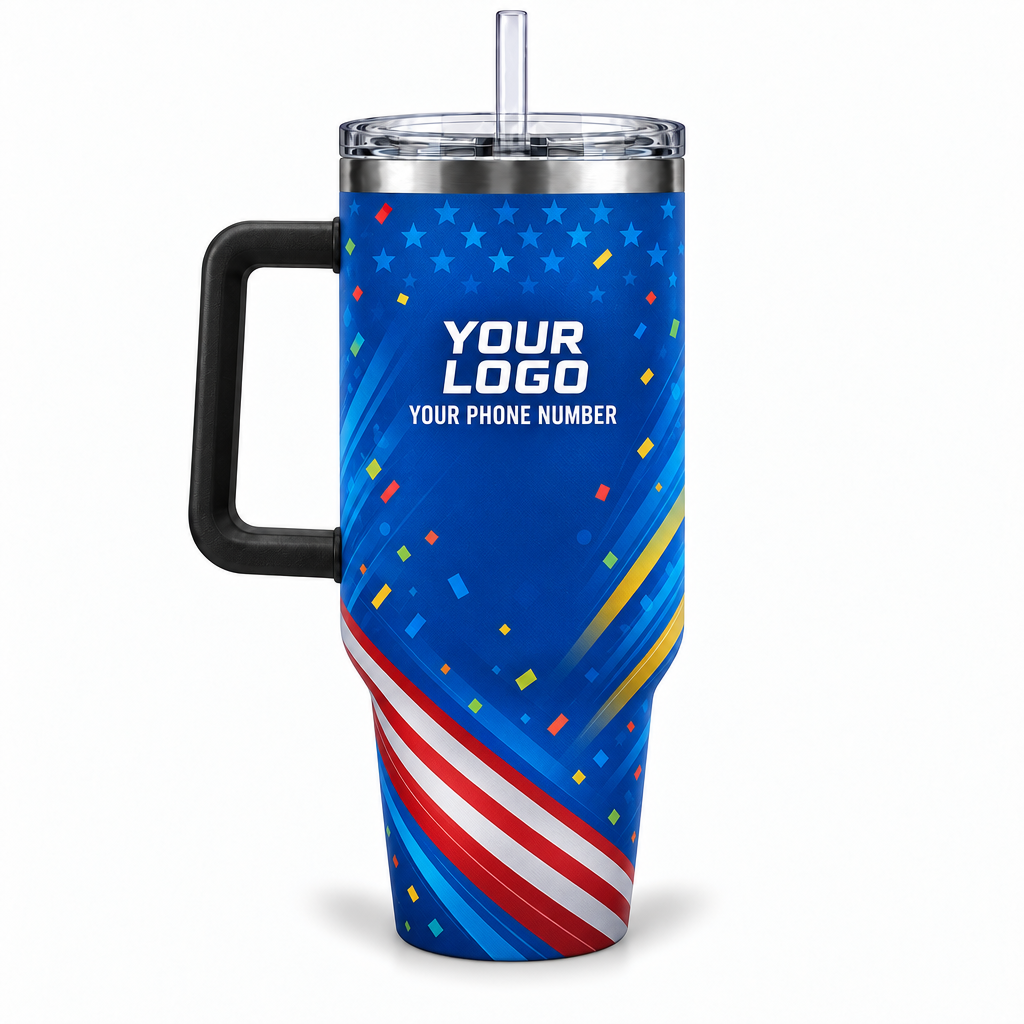PRN021 personalized tumbler 40oz back product mockup