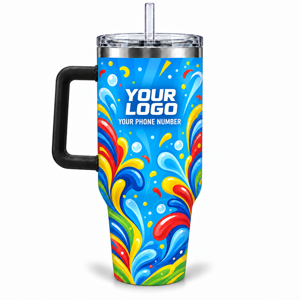 PRN022 personalized tumbler 40oz back product mockup