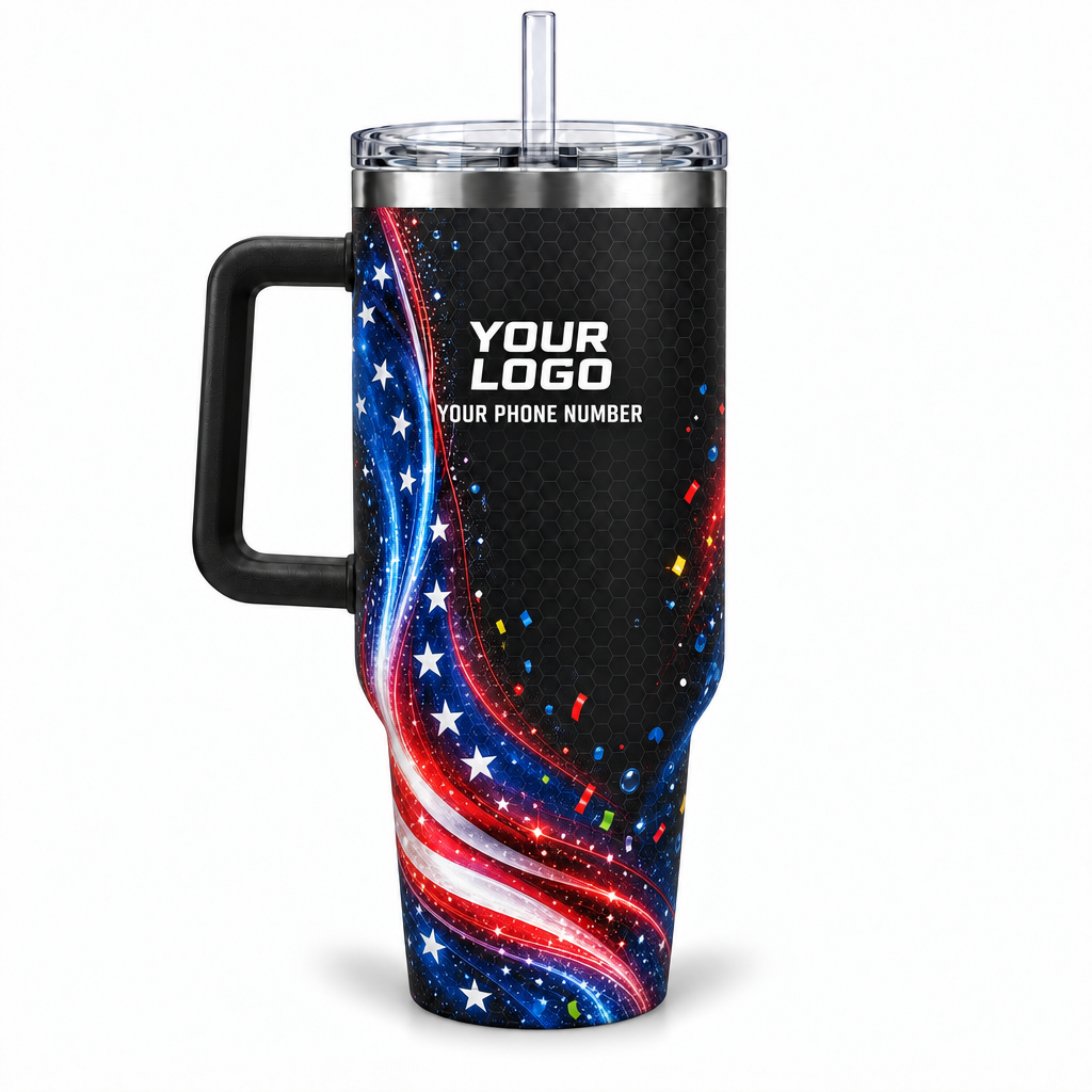 PRN023 personalized tumbler 40oz back product mockup