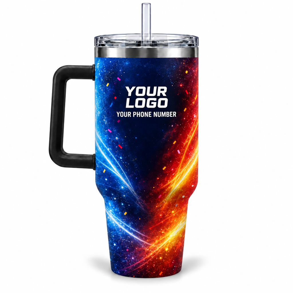 PRN024 personalized tumbler 40oz back product mockup