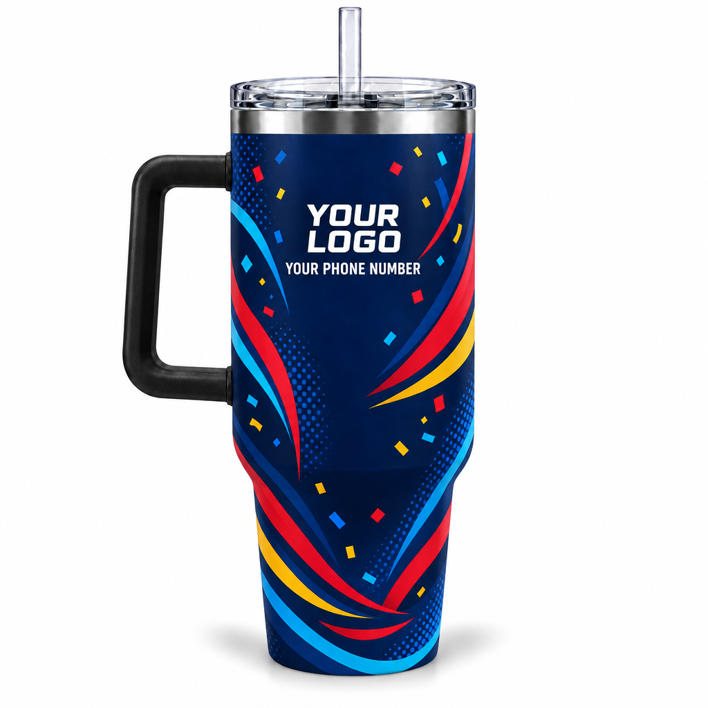 PRN027 personalized tumbler 40oz back product mockup