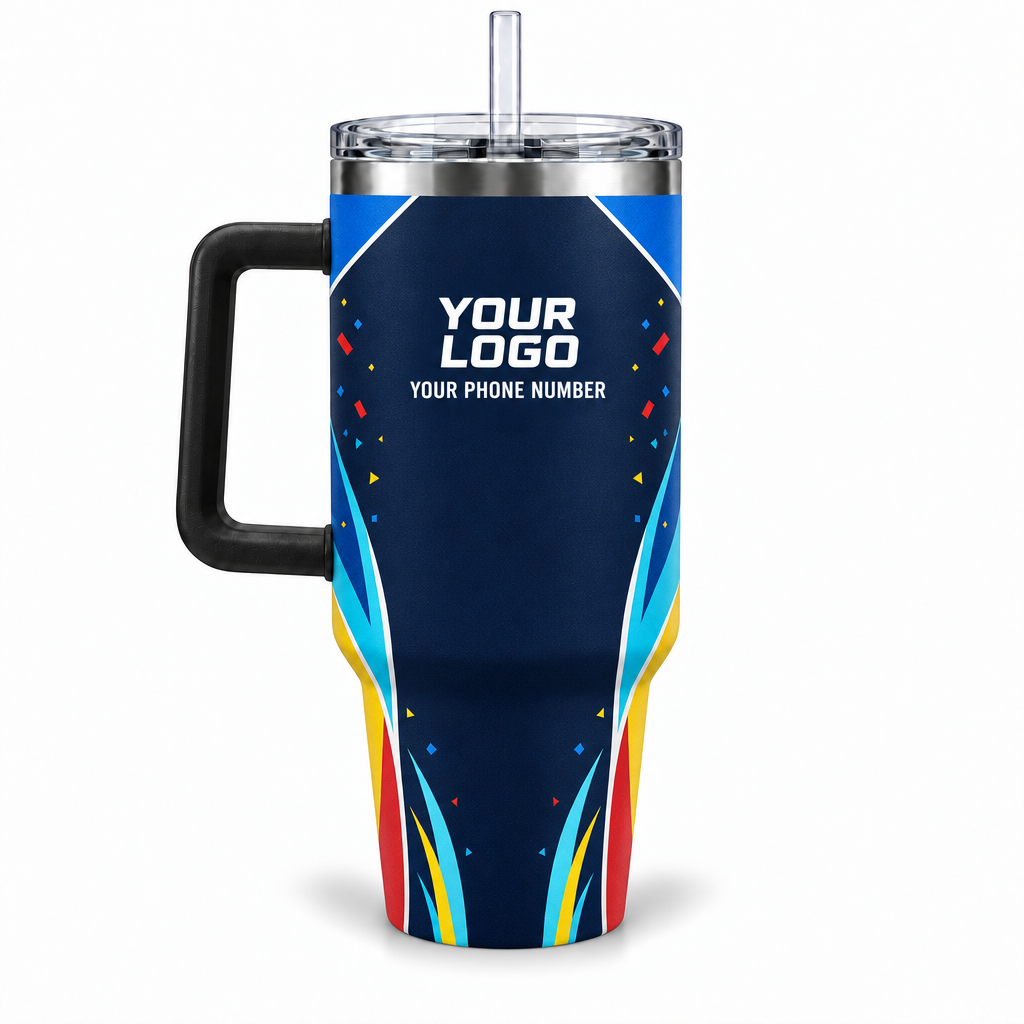 PRN028 personalized tumbler 40oz back product mockup