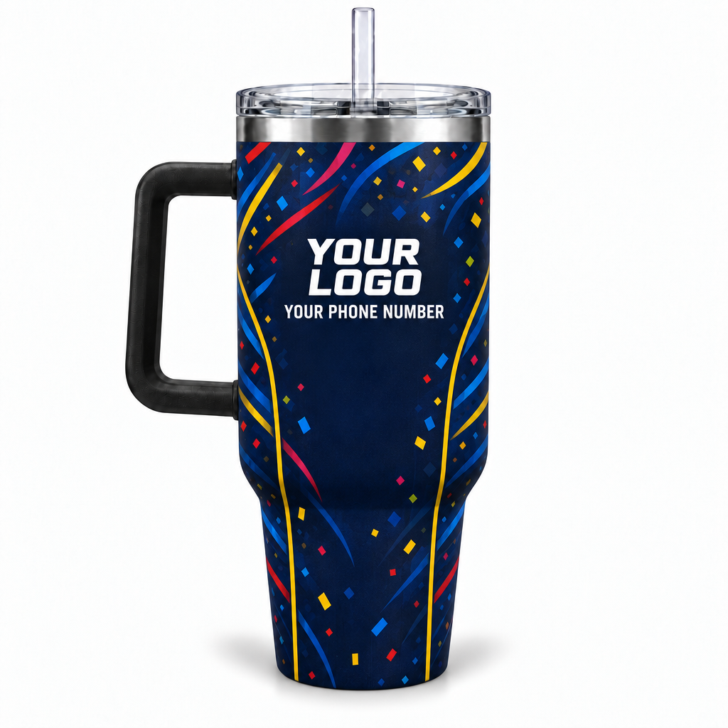 PRN032 personalized tumbler 40oz back product mockup