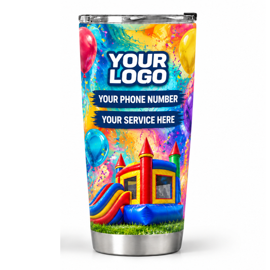 PRN041 personalized tumbler 20oz back product mockup