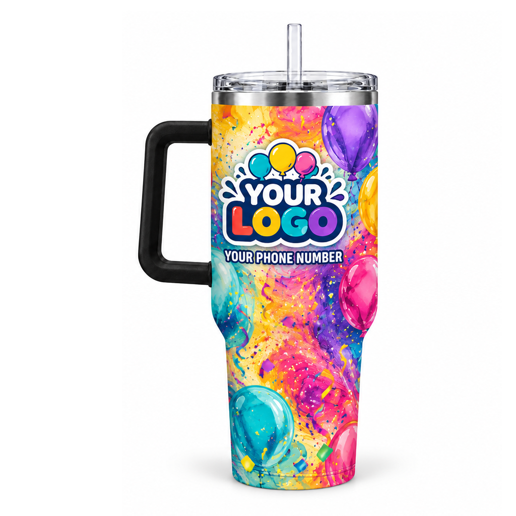 PRN041 personalized tumbler 40oz back product mockup