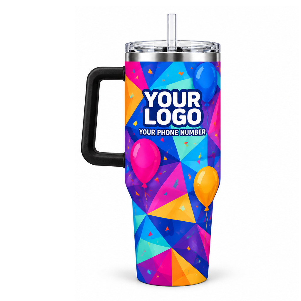 PRN042 personalized tumbler 40oz back product mockup