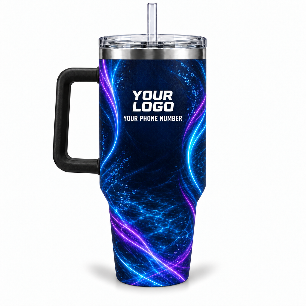 PSN007 personalized tumbler 40oz back product mockup