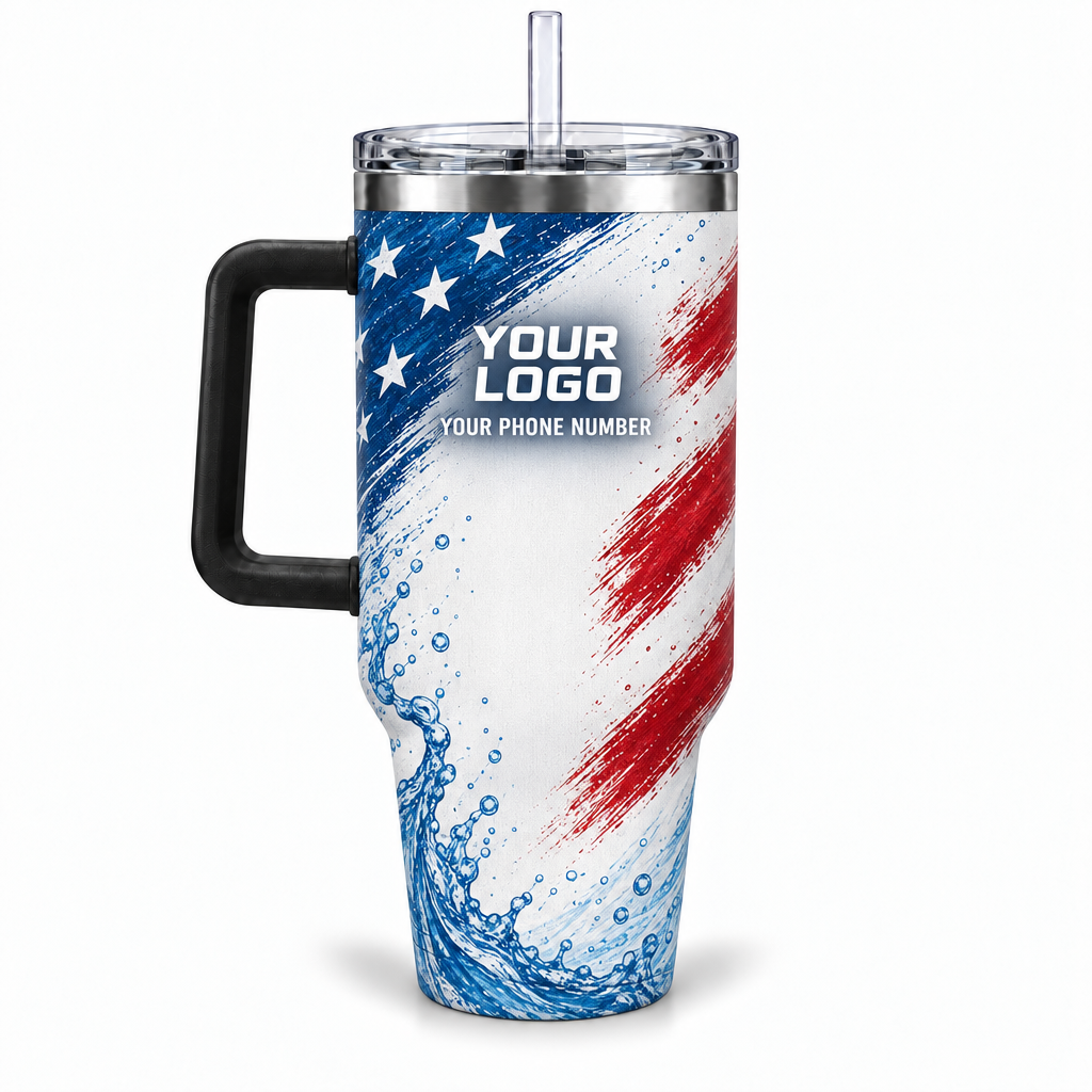 PSN008 personalized tumbler 40oz back product mockup