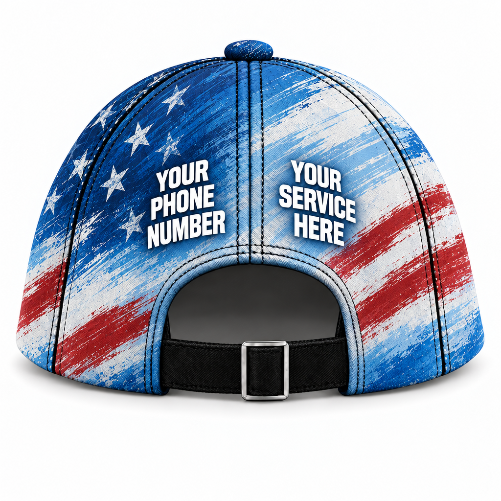 PSN009 personalized cap back product mockup