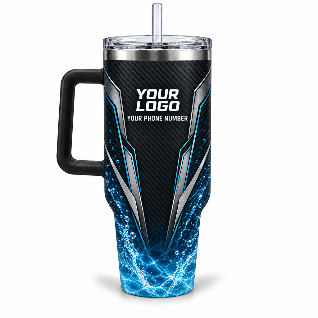 PSN018 personalized tumbler 40oz back product mockup