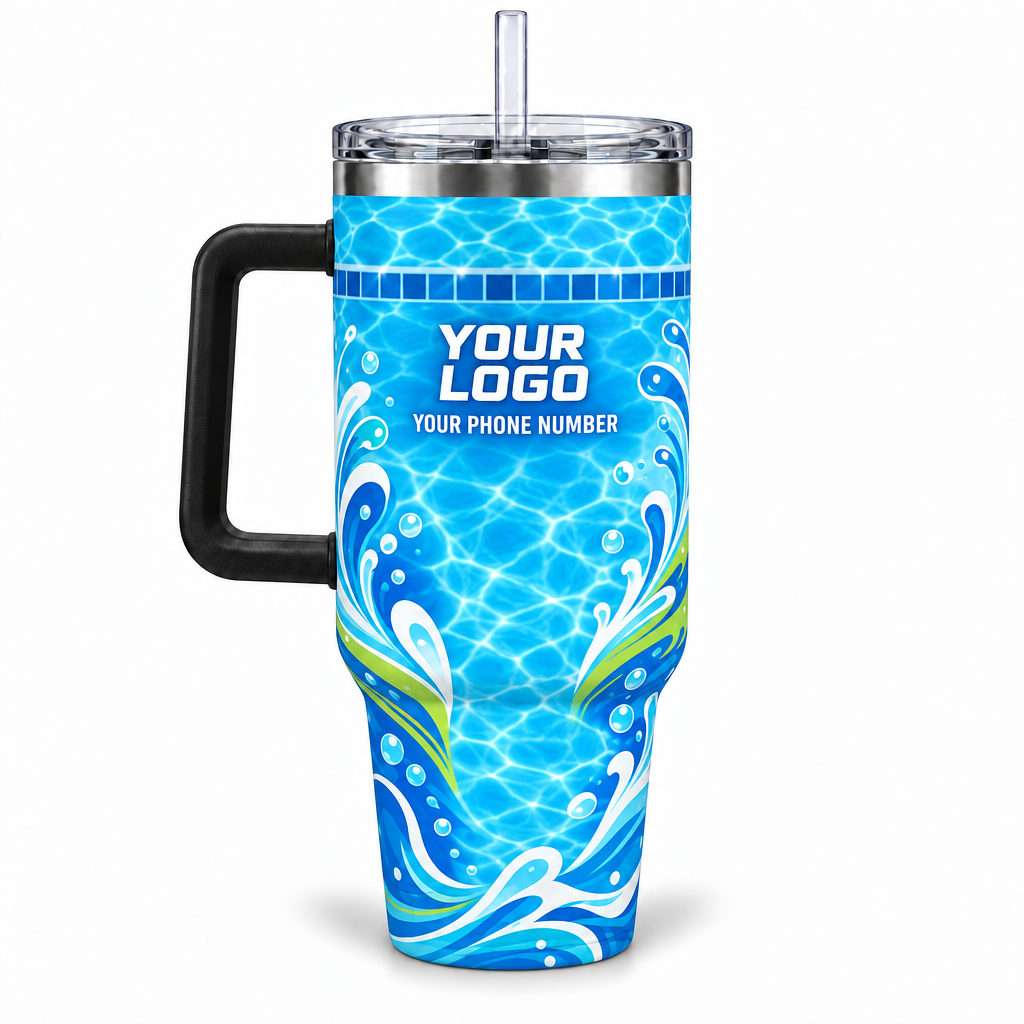 PSN019 personalized tumbler 40oz back product mockup
