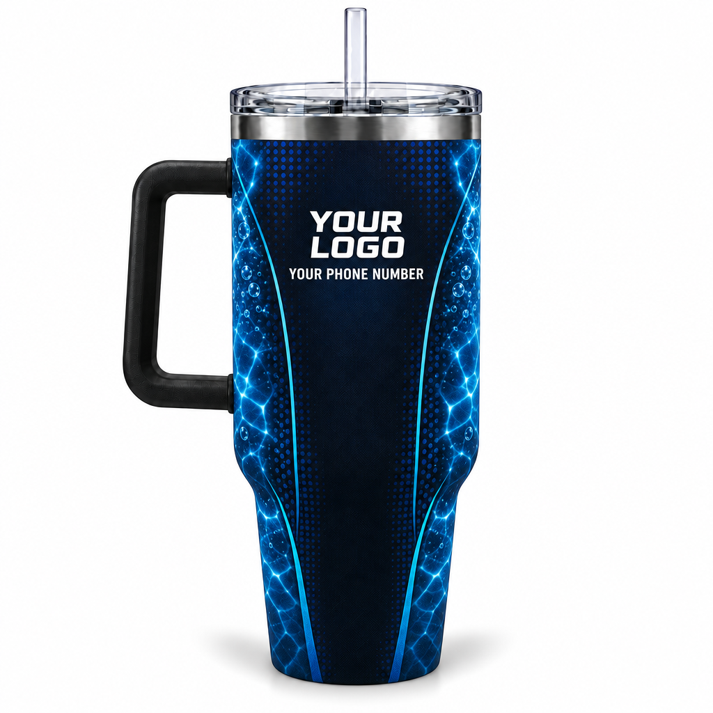 PSN032 personalized tumbler 40oz back product mockup
