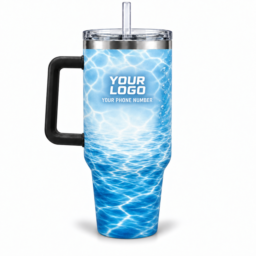 PSN033 personalized tumbler 40oz back product mockup