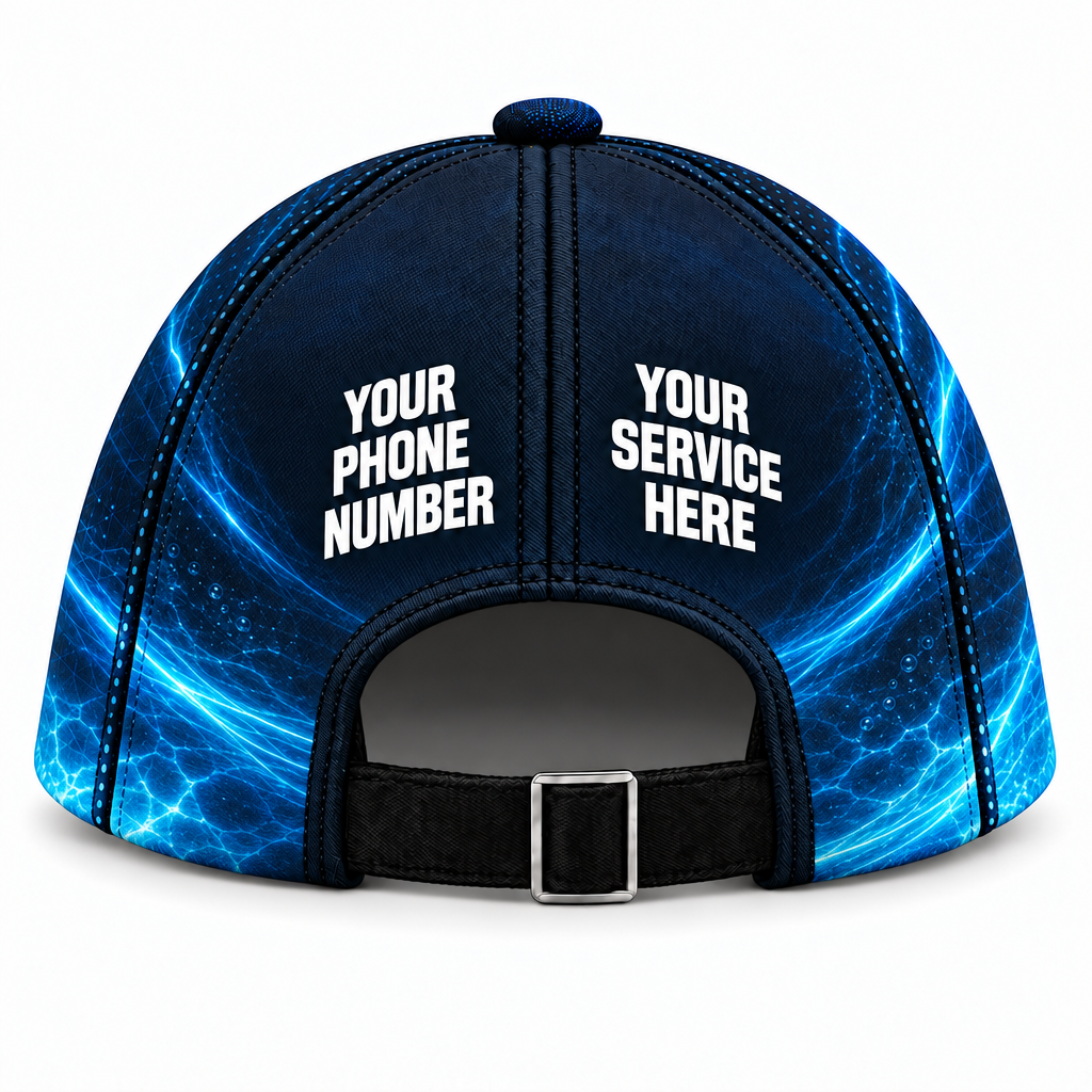 PSN034 personalized cap back product mockup