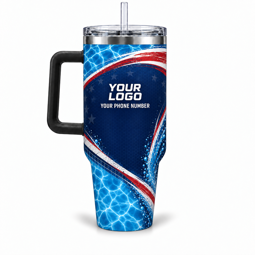 PSN040 personalized tumbler 40oz back product mockup