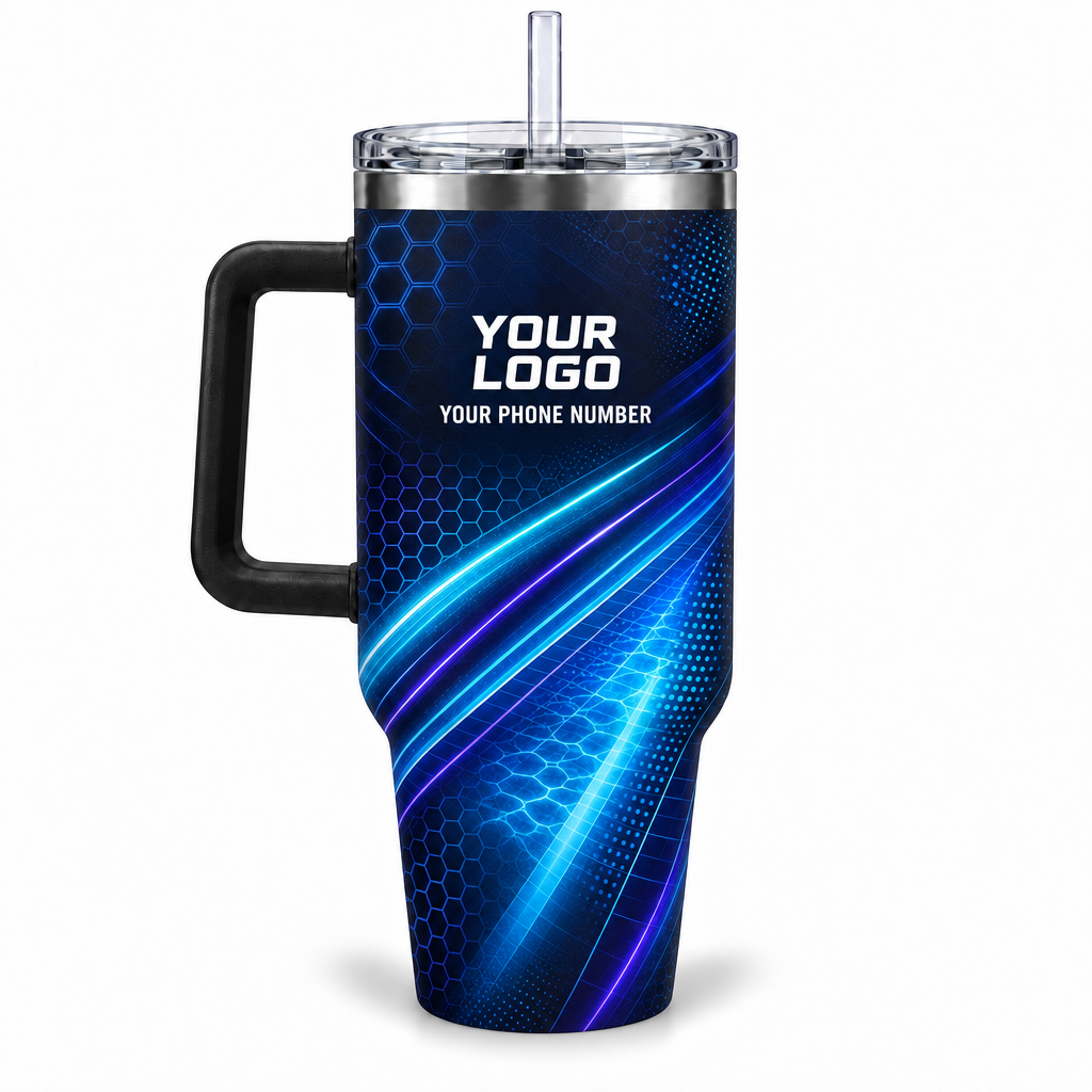 PSN043 personalized tumbler 40oz back product mockup