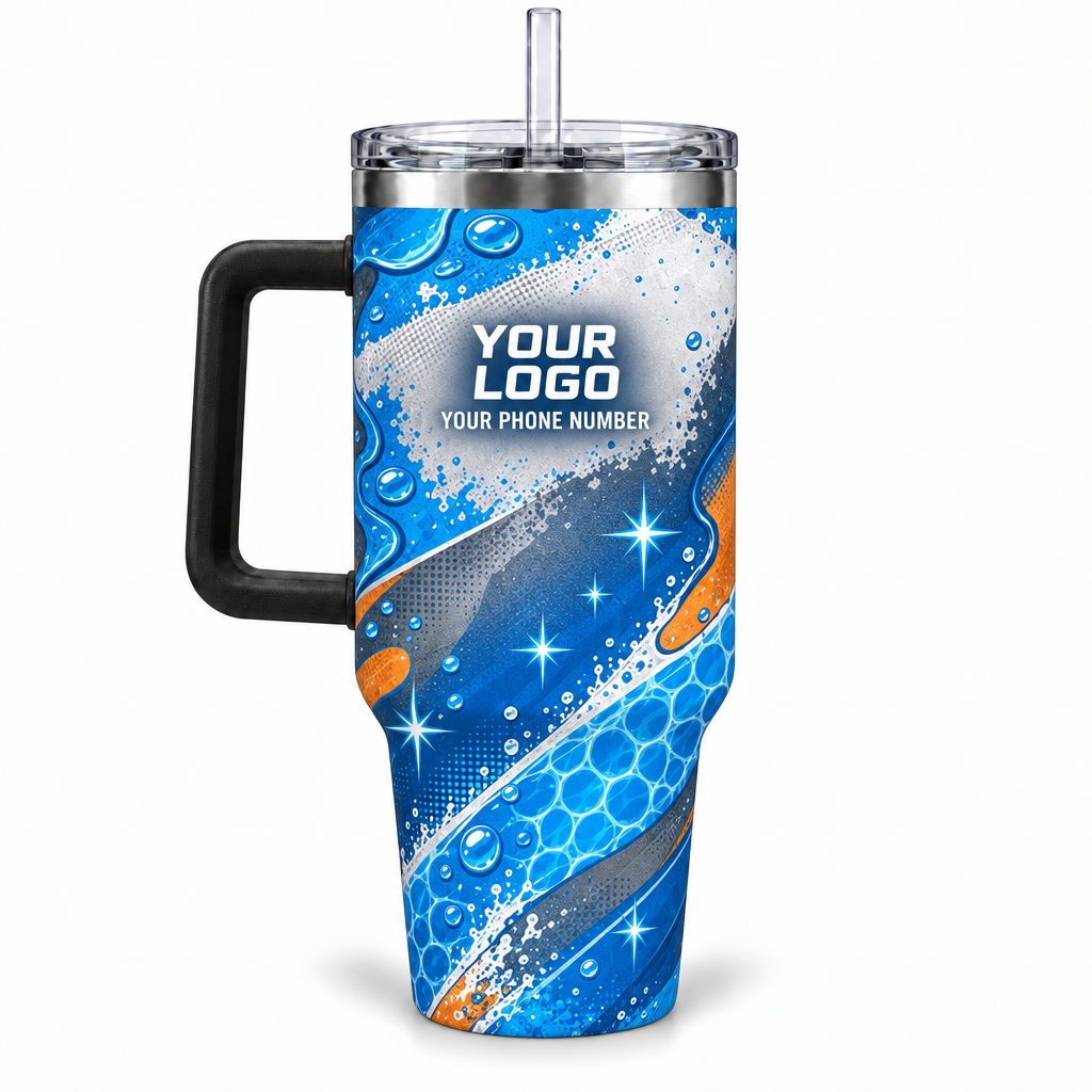 PSN050 personalized tumbler 40oz back product mockup