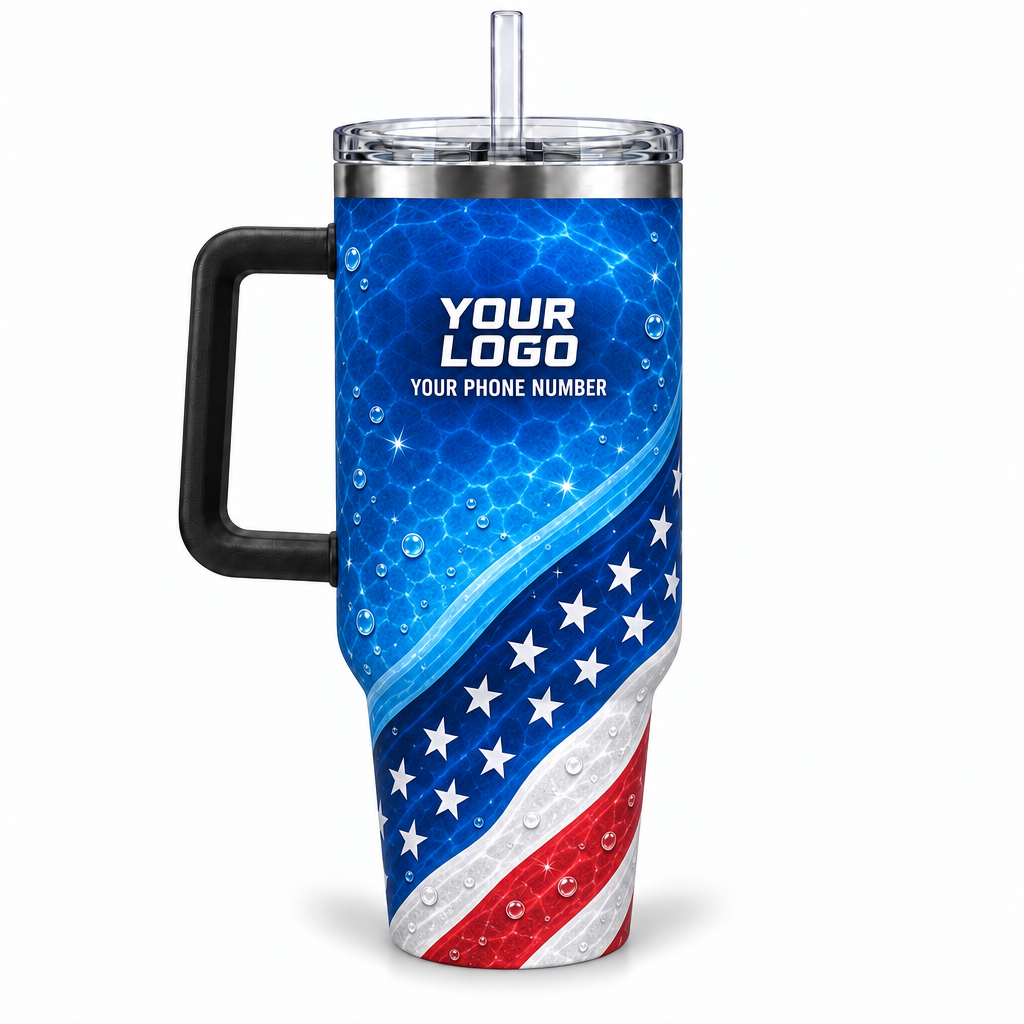 PSN063 personalized tumbler 40oz back product mockup