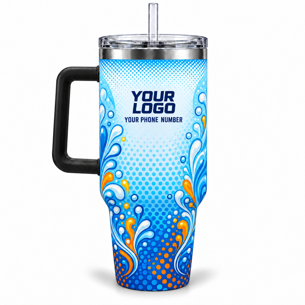 PSN064 personalized tumbler 40oz back product mockup