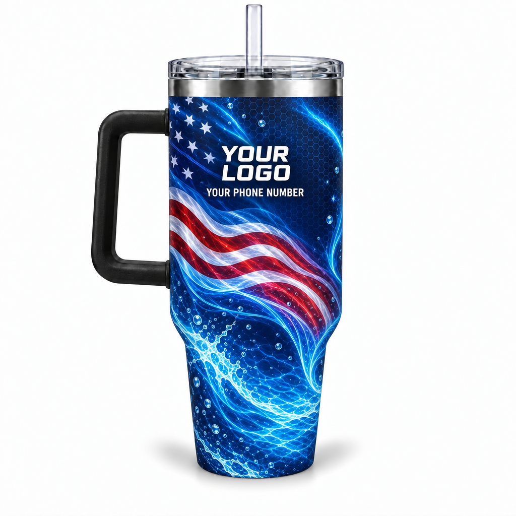 PSN065 personalized tumbler 40oz back product mockup