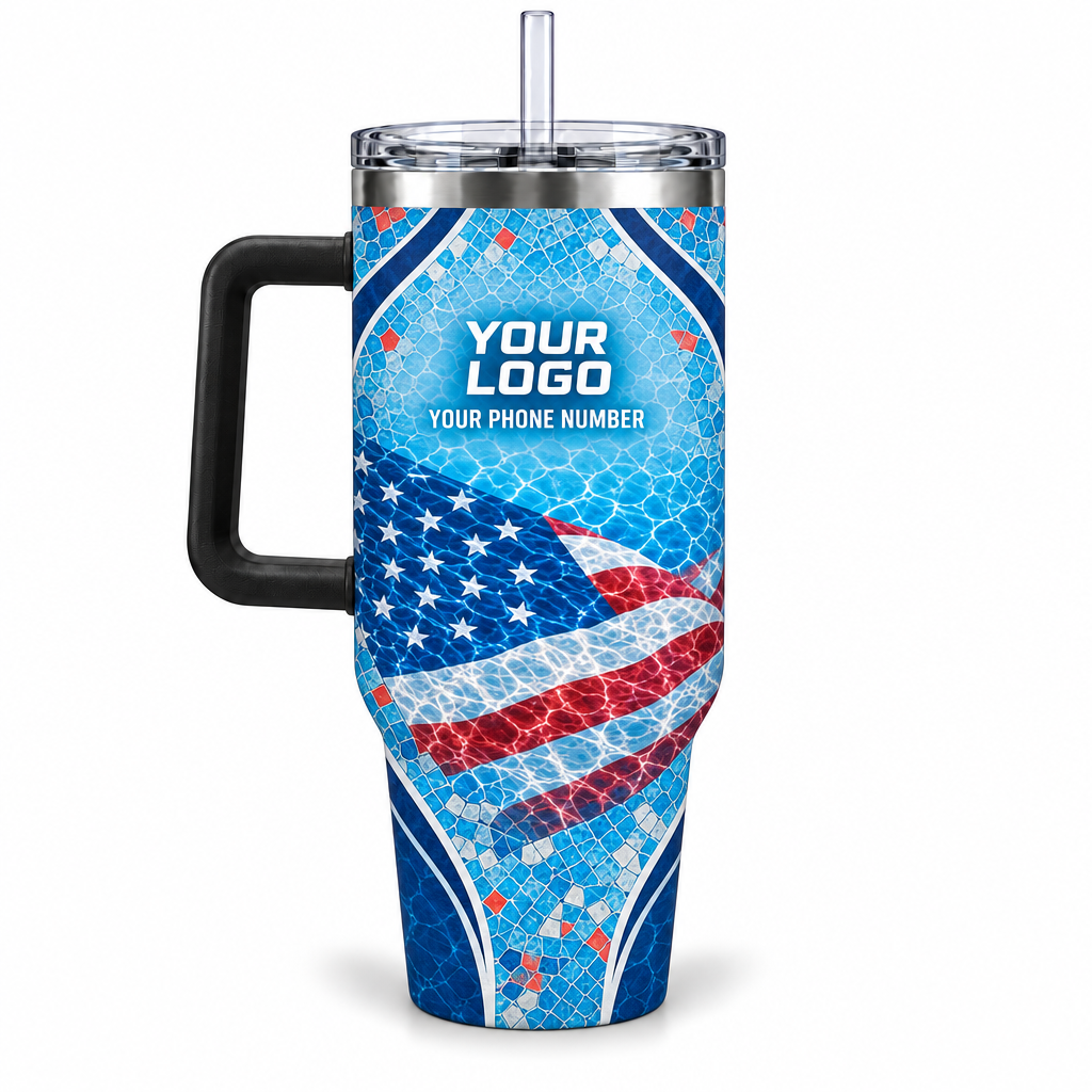 PSN067 personalized tumbler 40oz back product mockup