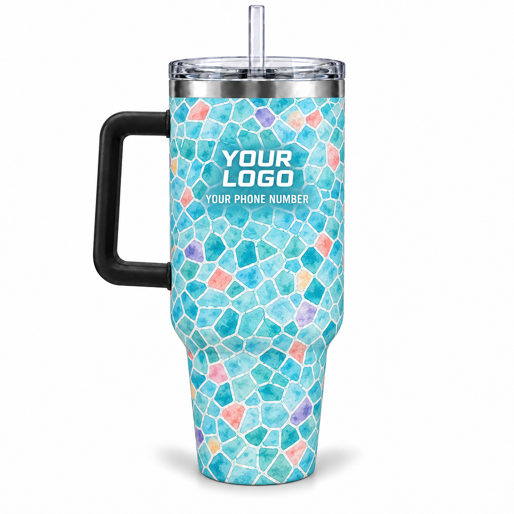 PSN077 personalized tumbler 40oz back product mockup
