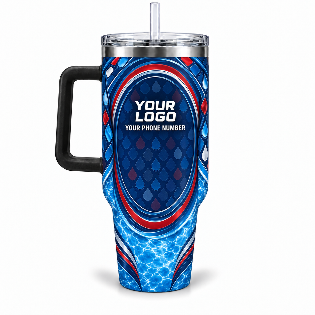 PSN081 personalized tumbler 40oz back product mockup