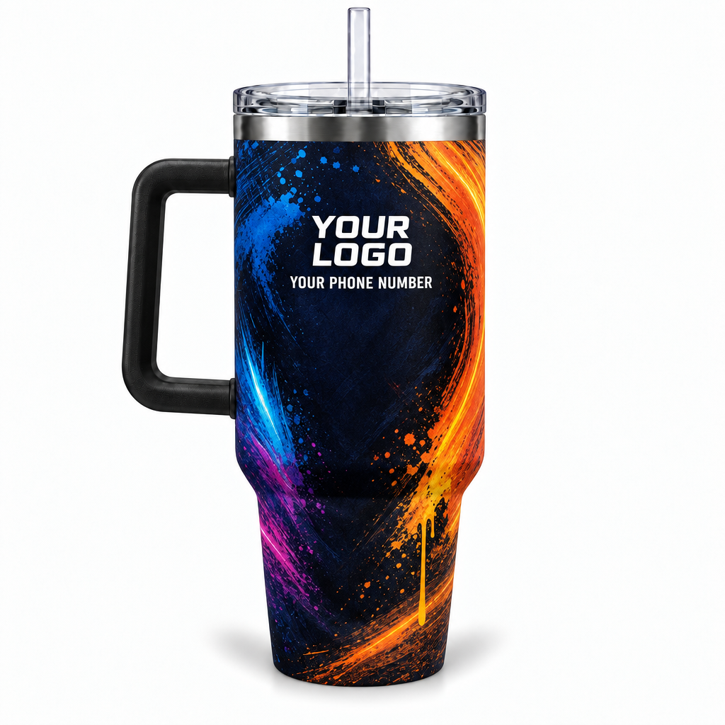 PTN017 personalized tumbler 40oz back product mockup