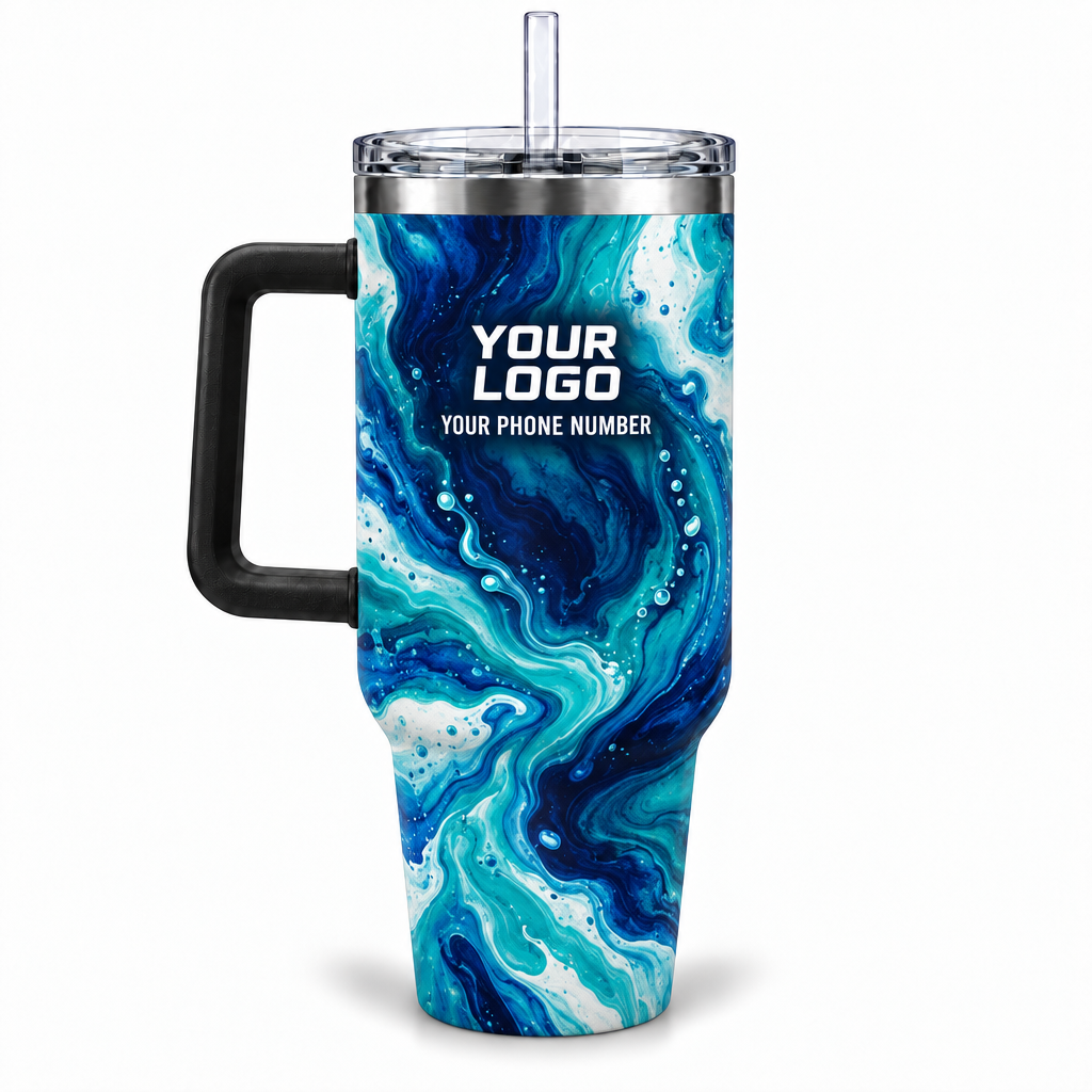 PW0014 personalized tumbler 40oz back product mockup