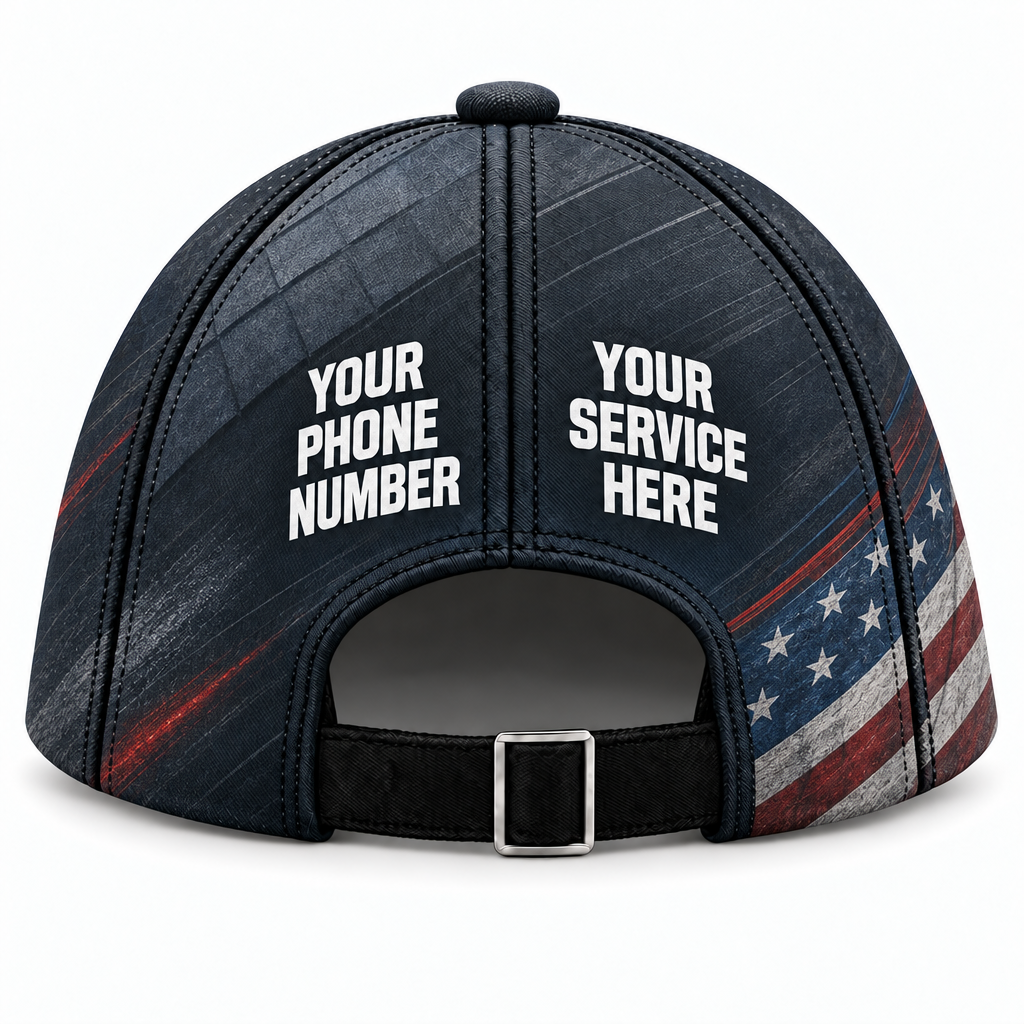 RFN032 personalized cap back product mockup