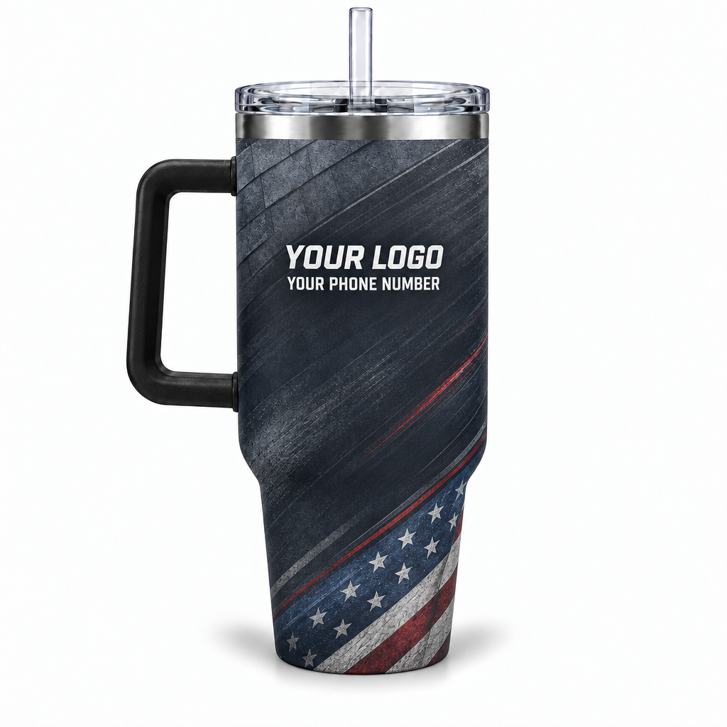 RFN032 personalized tumbler 40oz back product mockup