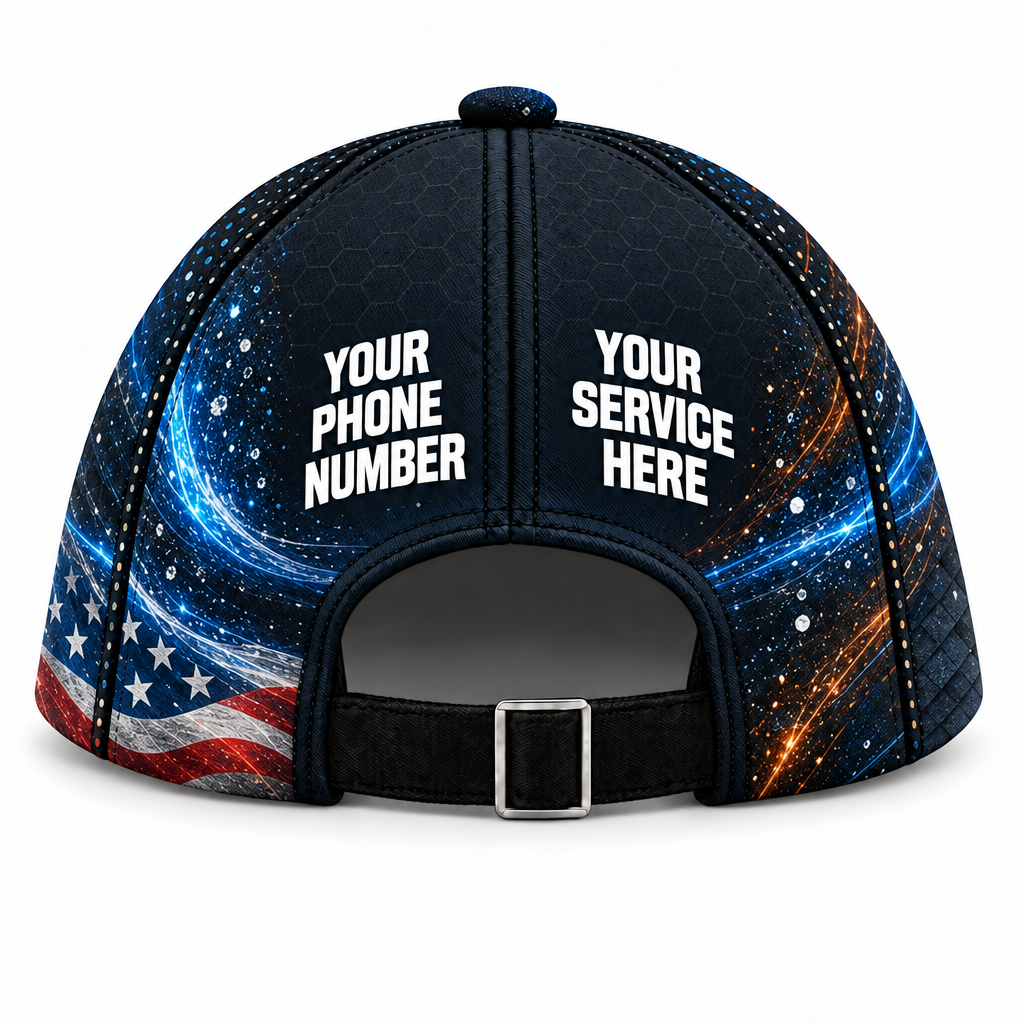 RFN034 personalized cap back product mockup