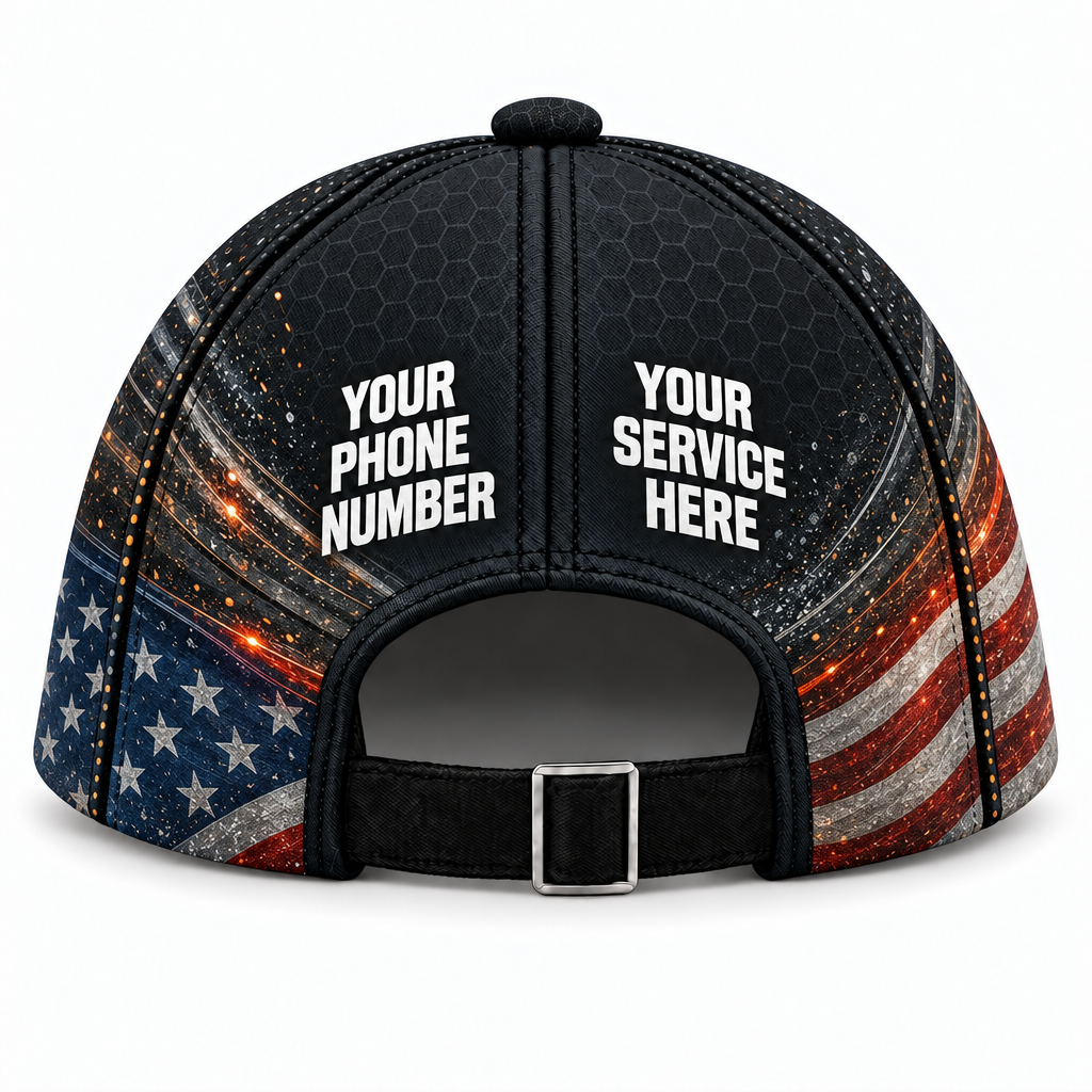 RFN035 personalized cap back product mockup