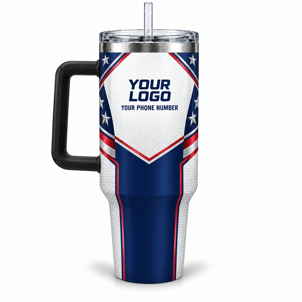 USP01 personalized tumbler 40oz back product mockup