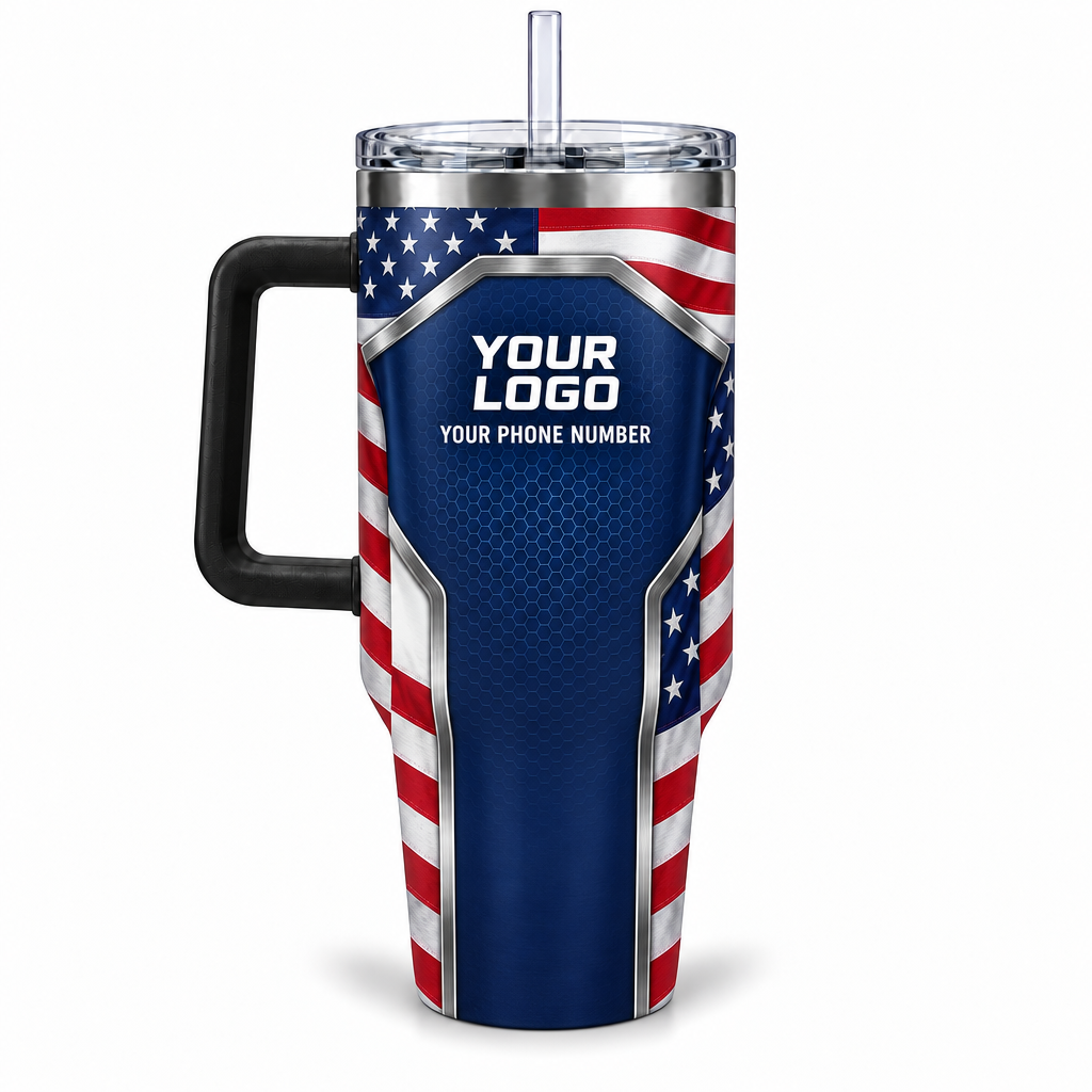 USP06 personalized tumbler 40oz back product mockup