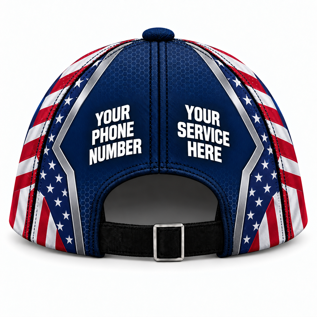 USP08 personalized cap back product mockup