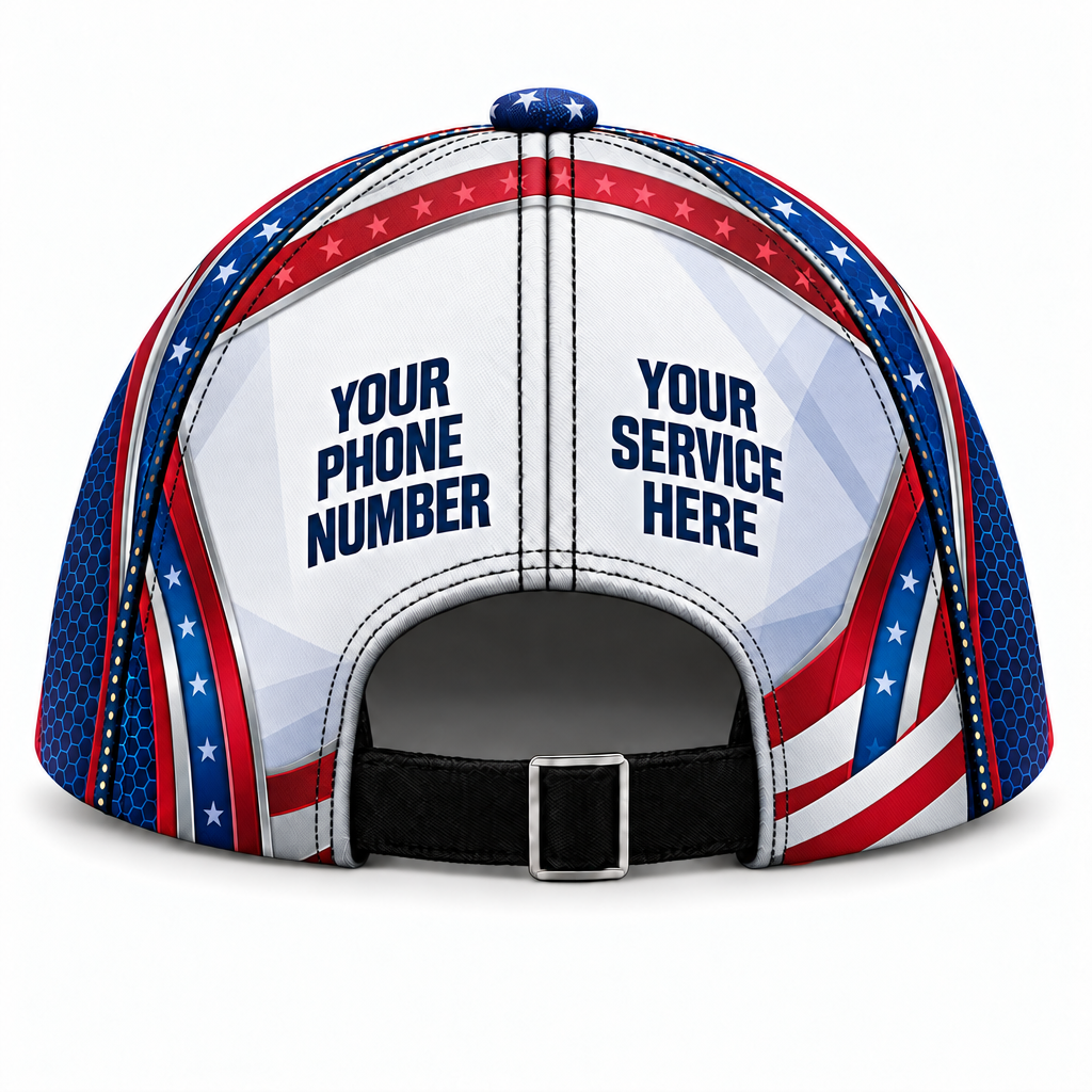 USP12 personalized cap back product mockup